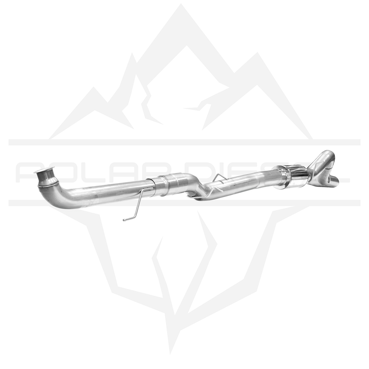 2007.5-2010 Duramax 6.6L 5" SS Downpipe Back Exhaust - w/ Muffler (PD-1-31922151)