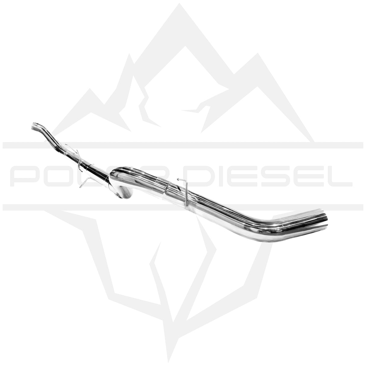2010-2018 Cummins 6.7L 5" 304SS Polished Turbo Back Exhaust - No Muffler (PD-1-22530352)