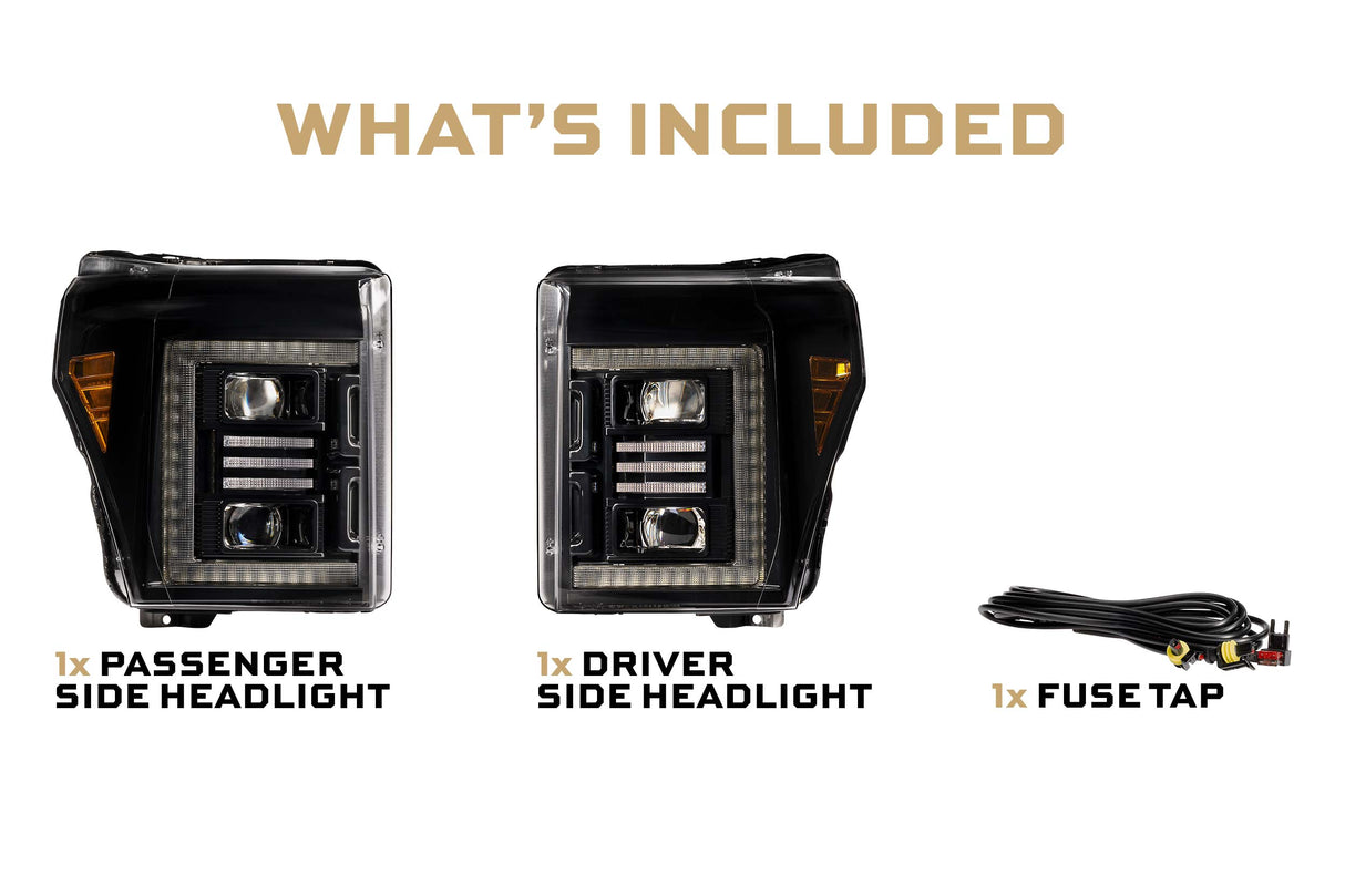 2011-2016 Ford Super Duty Morimoto XB Hybrid LED Headlights (LF553.2)