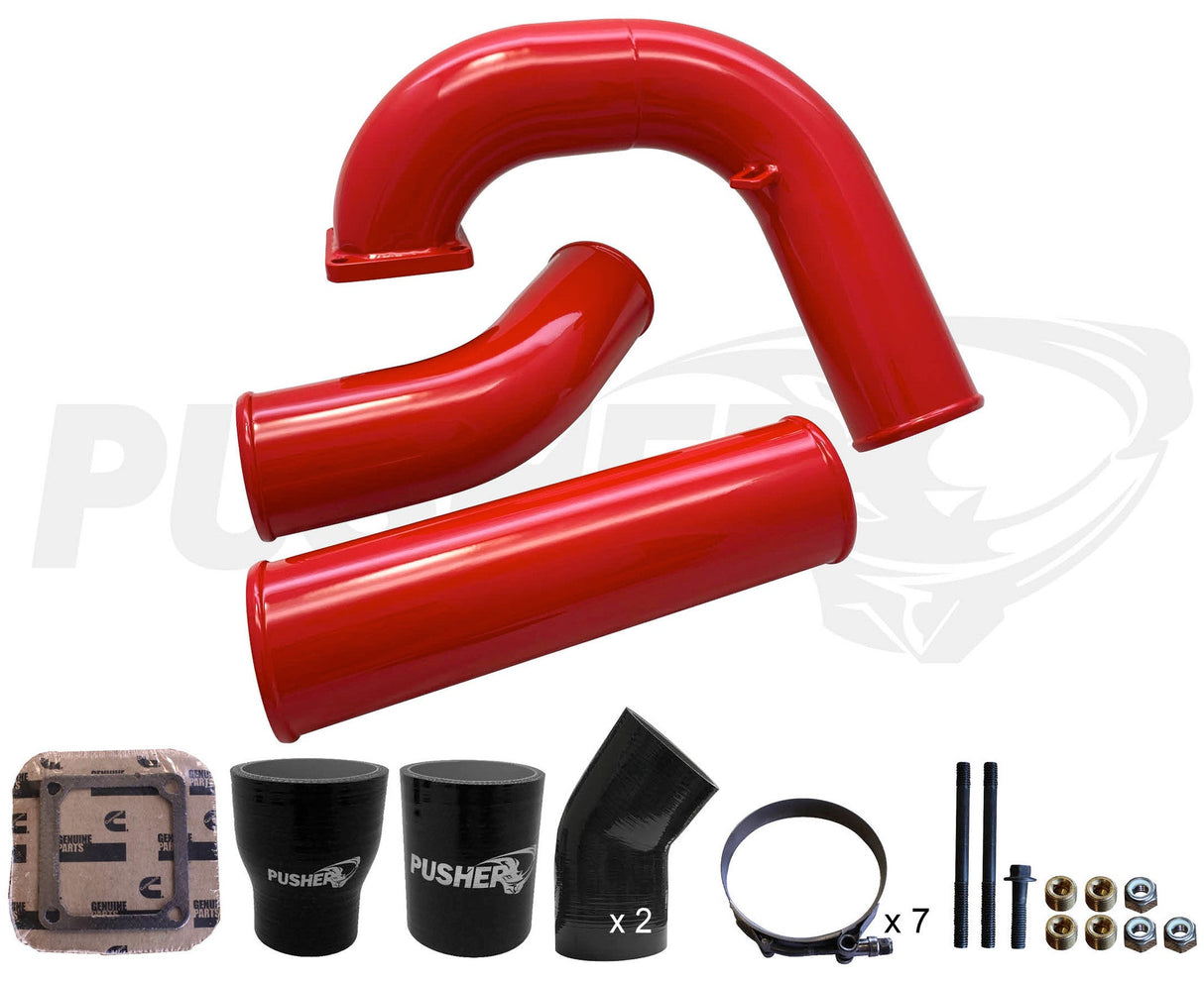 1994-1996 Cummins 3.5" Mega Intake System w/ 3.5" Intercooler Tube (PDC9496MW)-Intake Manifold-Pusher-Dirty Diesel Customs