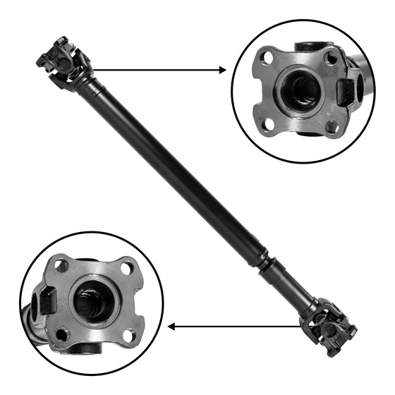 1997-2005 Powerstroke Front Driveshaft 34-1/2" Flange to Flange (ZDS9544)-Drive Shaft-USA Standard Gear-Dirty Diesel Customs