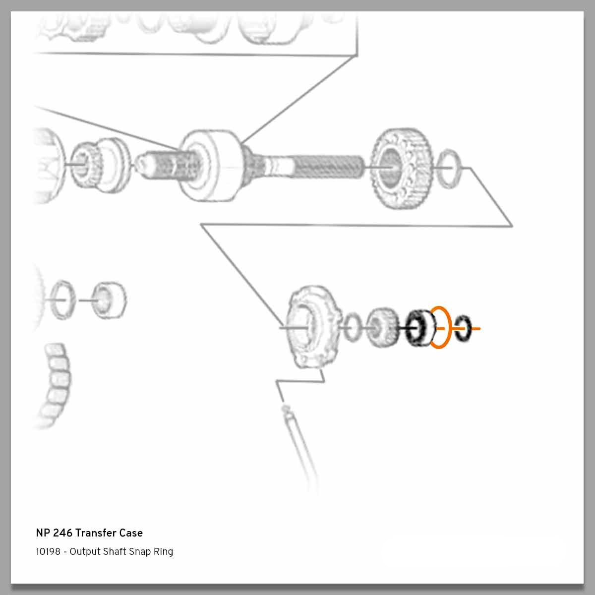 1998-2007 Duramax Output Shaft Bearing Snap Ring (10198)-Output Shaft-Merchant Auto-Dirty Diesel Customs