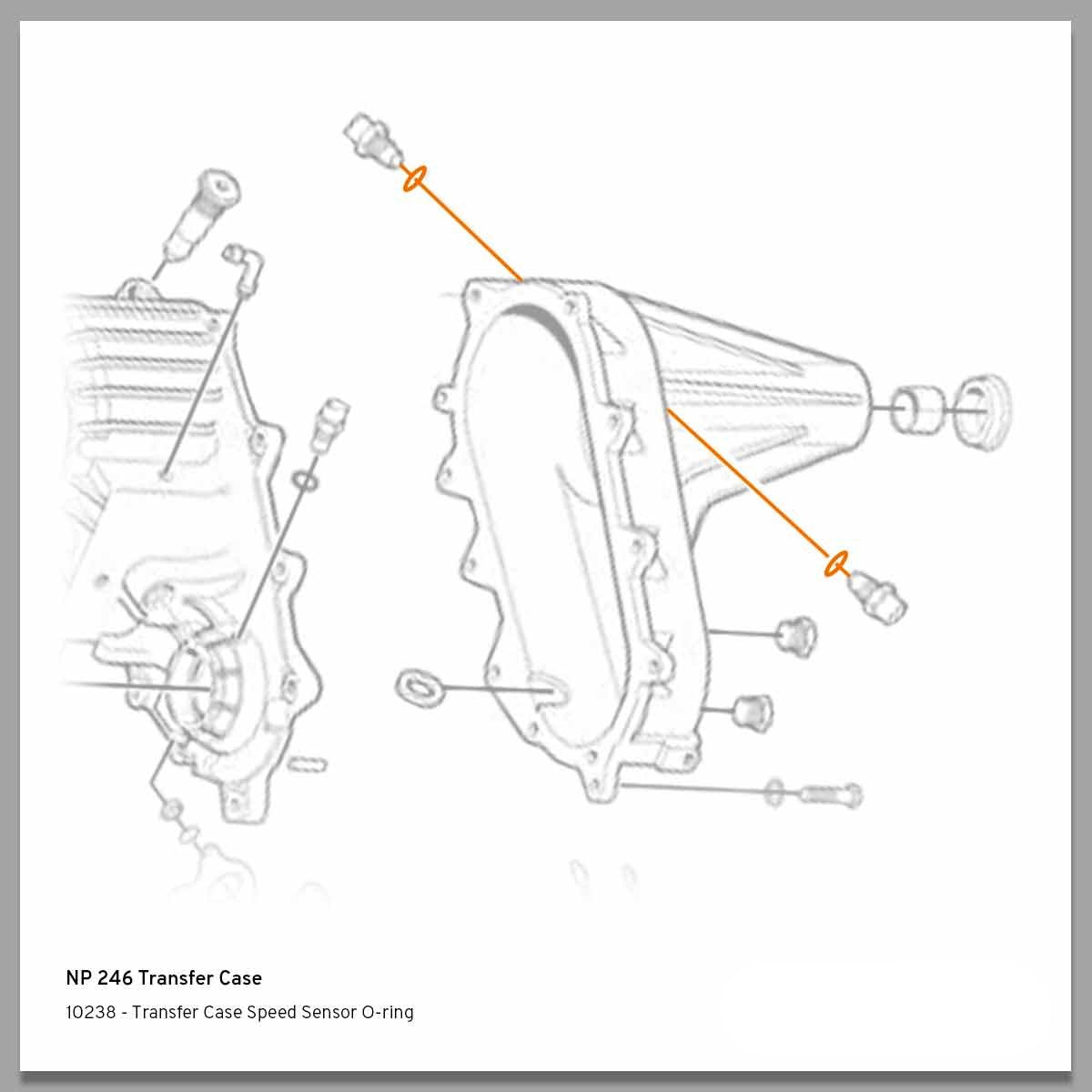 1998-2007 Duramax Transfer Case Speed Sensor O-ring (10238)-O-Ring Kit-Merchant Auto-Dirty Diesel Customs