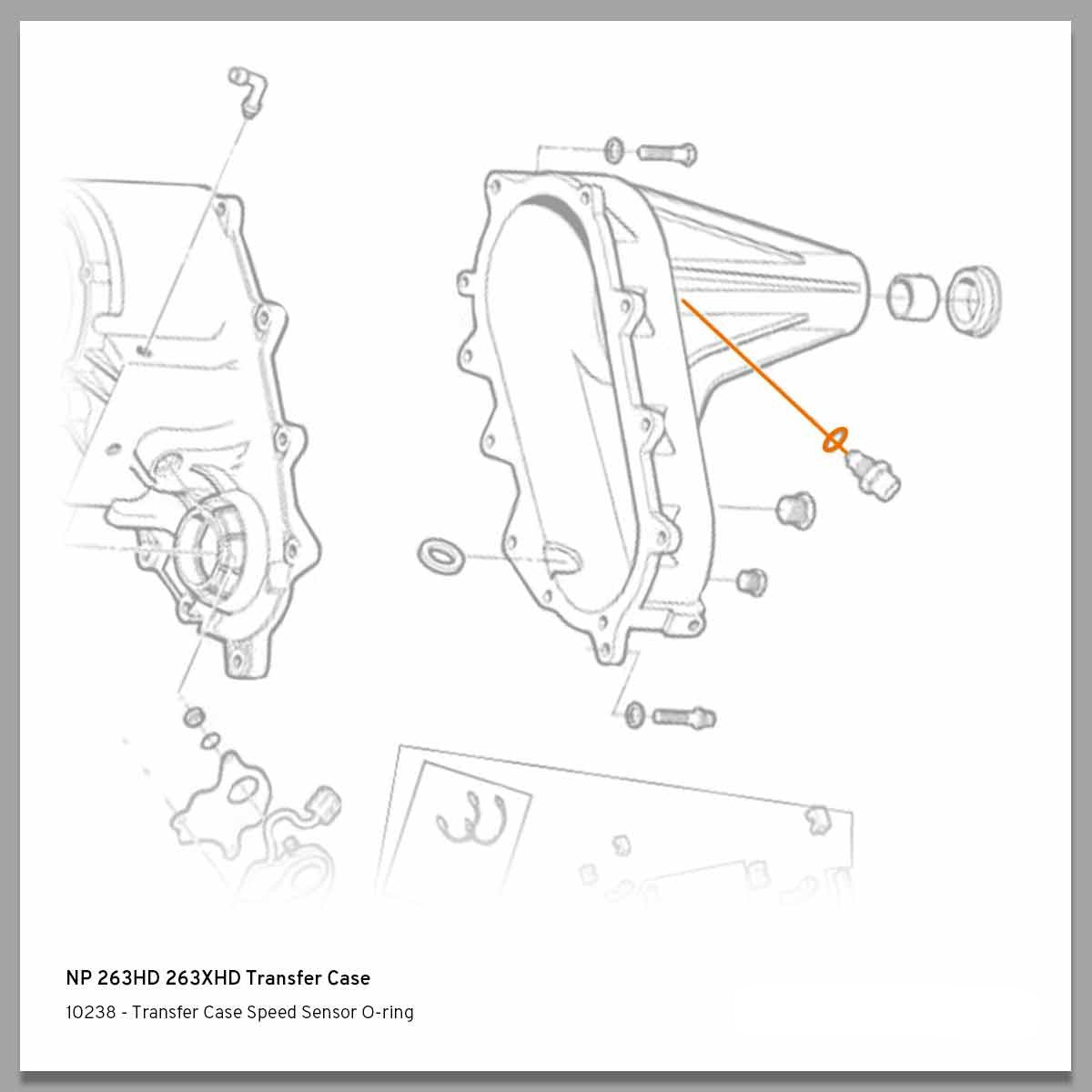 1998-2007 Duramax Transfer Case Speed Sensor O-ring (10238)-O-Ring Kit-Merchant Auto-Dirty Diesel Customs