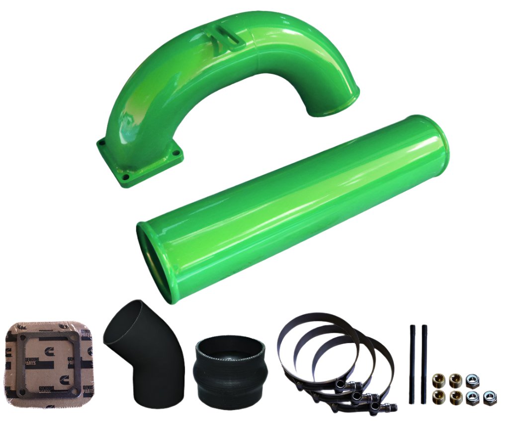 1998.5-2002 Cummins 3.5" MEGA Intake System (PDC9802MKT)-Intake Manifold-Pusher-Dirty Diesel Customs