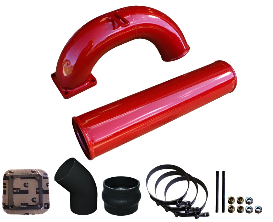 1998.5-2002 Cummins 3.5" MEGA Intake System (PDC9802MKT)-Intake Manifold-Pusher-PDC9802MKT_R-Dirty Diesel Customs