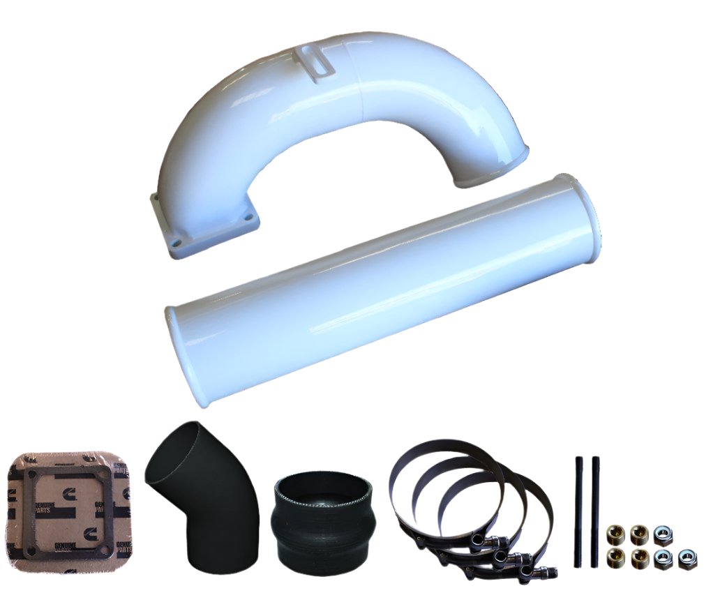 1998.5-2002 Cummins 3.5" MEGA Intake System (PDC9802MKT)-Intake Manifold-Pusher-PDC9802MKT_W-Dirty Diesel Customs