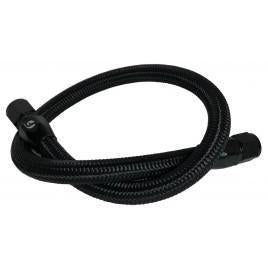 1998.5-2018 Cummins Coolant Bypass Hose (Black Nylon Braided) (FPE-CLNTBYPS-HS-CRVP-BLK)-Coolant Bypass Kit-Fleece Performance-Dirty Diesel Customs