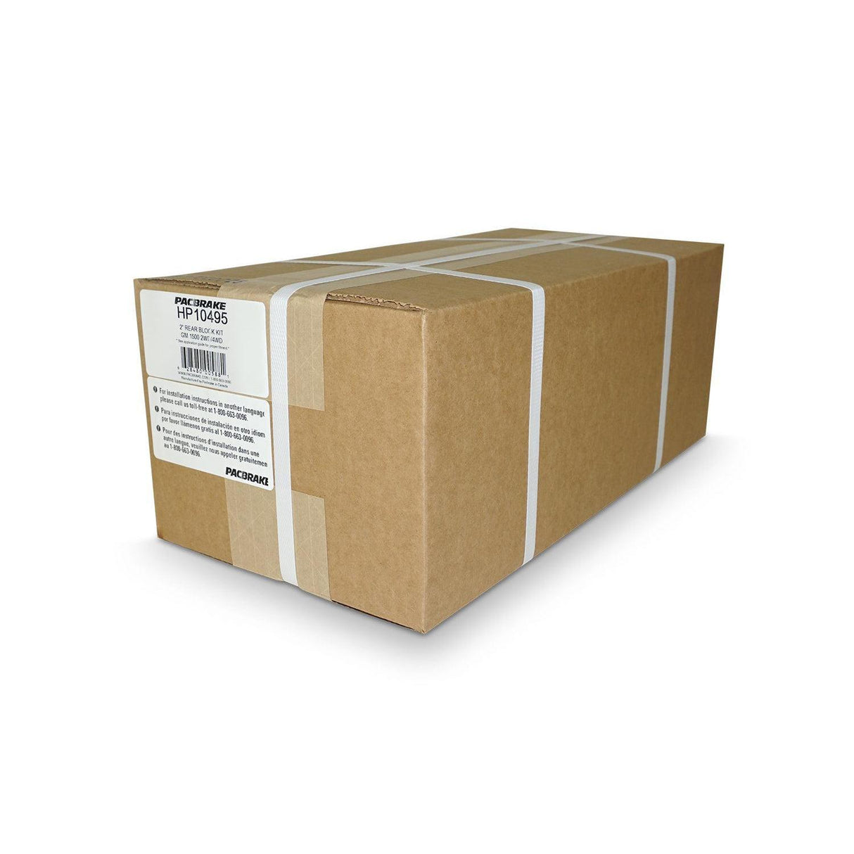 1999-2024 GM 1500 2.25" Rear Block Kit (HP10495)-Block Kit-PACBRAKE-Dirty Diesel Customs