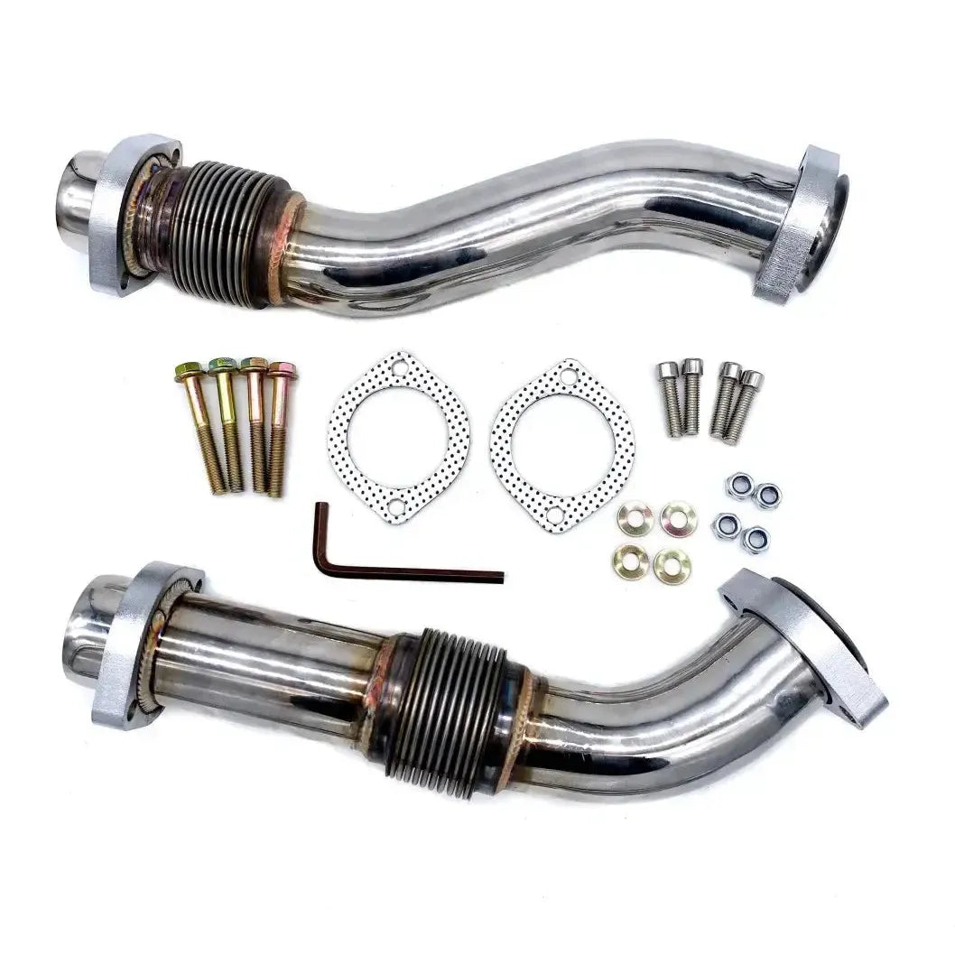 1999 Powerstroke Bellowed Up Pipes (301088)-Up-Pipes-ODAWGS-Dirty Diesel Customs