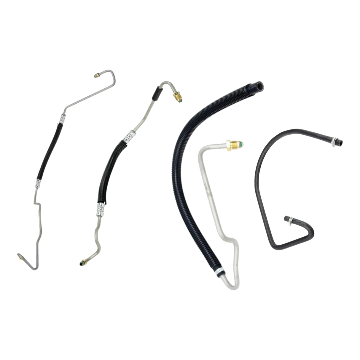 2001-2005 Duramax Power Steering Line Hose Kit (DMAX-PSL-0110BG+DMAX-PSL-0110PB+DMAX-PSL-0110RBP+DMAX-PSL-0105GB)