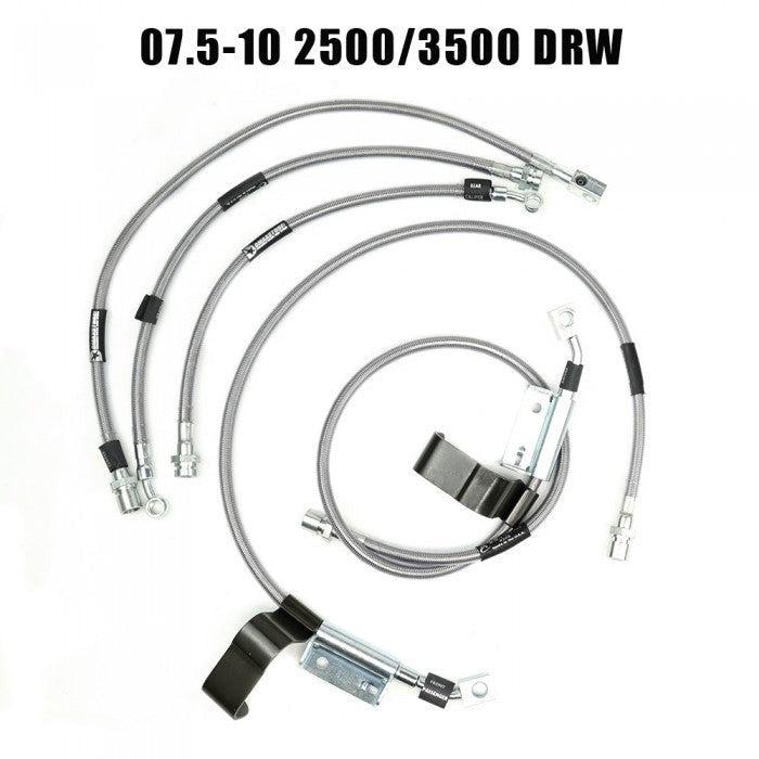 2001-2010 Duramax Stainless Steel Brake Lines (XD-BrakeLines-0110)-Brake Lines-DMAX-XD0710-35-Dirty Diesel Customs