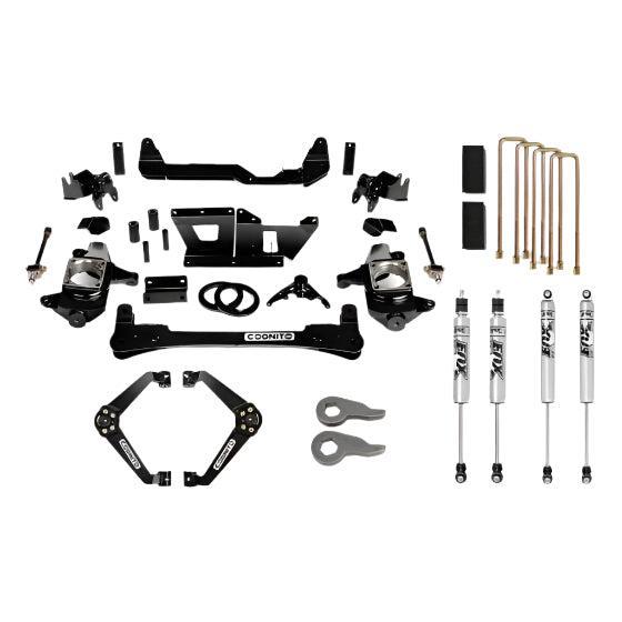 2001-2013 Duramax 6" Front Lift Kit W/ Fox 2.0 Performance Series IFP Shocks (110-P0970)-Lift Kit-Cognito Motorsports-Dirty Diesel Customs