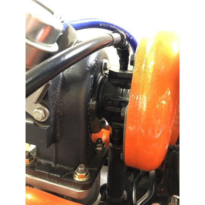 2001-2016 Duramax Remote Turbo Oil Feed Line Kit w/ 1/4" NPT Oil Inlet (FPE-DTFL-S3S4-0116)-Oil Feed Lines-Fleece Performance-Dirty Diesel Customs