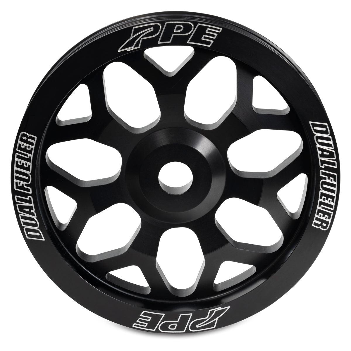2001-2022 Duramax 7Y-Spoke Style Billet Aluminum Pulley (113061072)-Dual Pump Pulleys-PPE-Dirty Diesel Customs