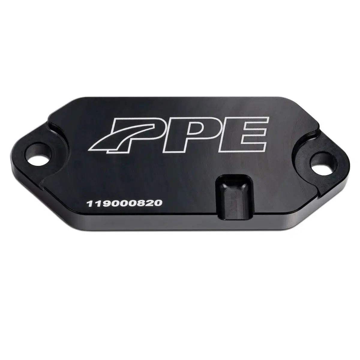 2001-2024 Duramax Coolant Block-Off Plate Billet Aluminum (Black) (119000820)-Coolant Block Off-PPE-Dirty Diesel Customs