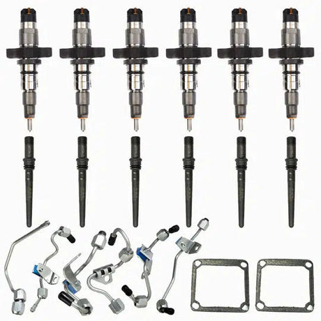 2003-2004 Cummins Injector Kit w/ Connecting Tubes & Fuel Lines (214601)-Stock Injectors-Industrial Injection-Dirty Diesel Customs