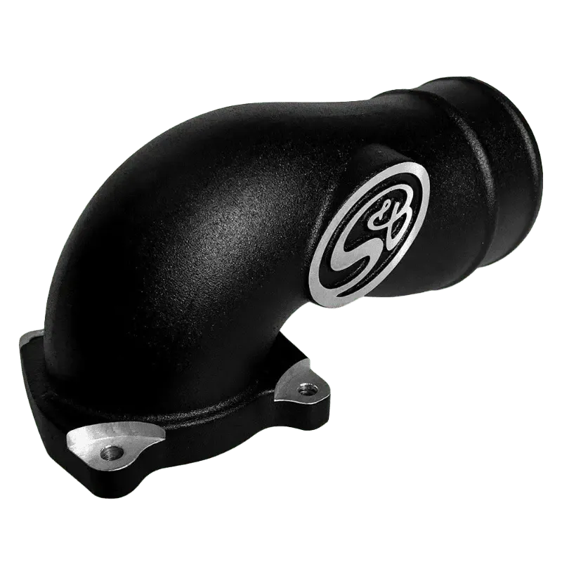 2003-2004 Powerstroke S&B Intake Elbow W/ Cold Side Intercooler Piping & Boots (76-1003B)-Intake Elbows-S&B Filters-Dirty Diesel Customs