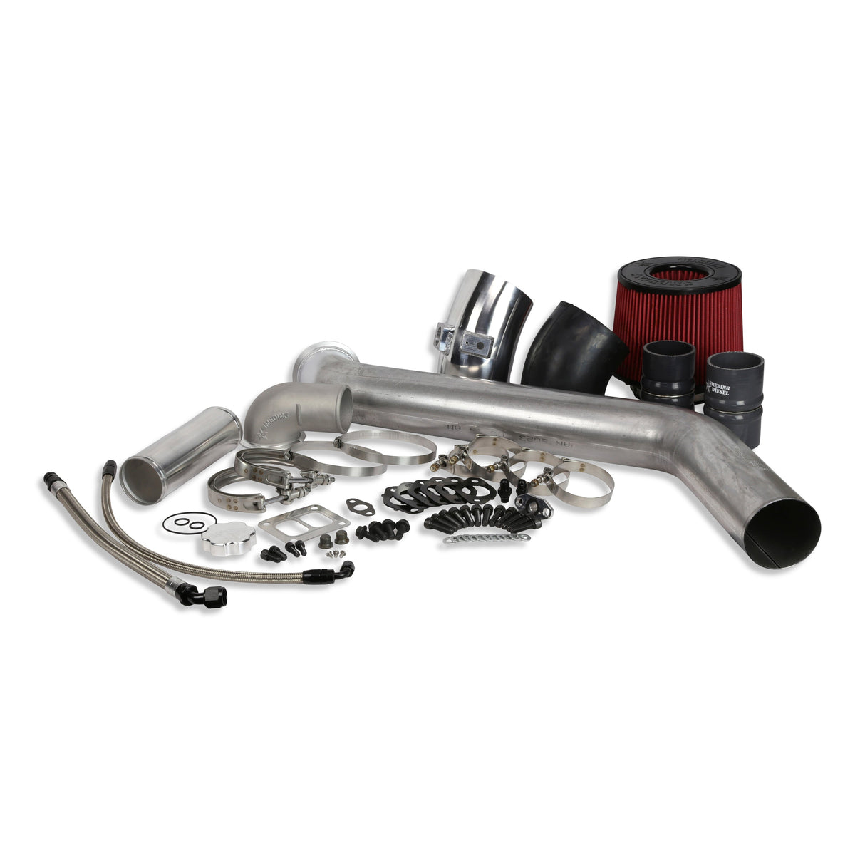 2003-2012 Cummins S400 Second Gen Piping Kit No Turbo No Manifold (S403072GPKHX)-Turbo Install Kit-Smeding Diesel LLC-Dirty Diesel Customs