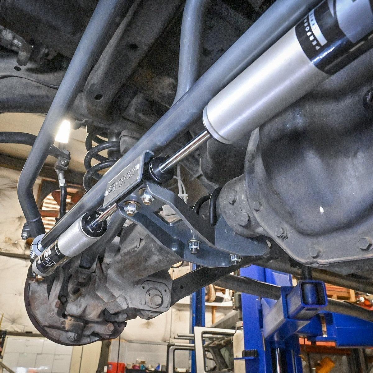 2003-2013 Cummins Dual Steering Stabilizer Bracket (8510-01)-Steering Stabilizer-Synergy MFG-Dirty Diesel Customs