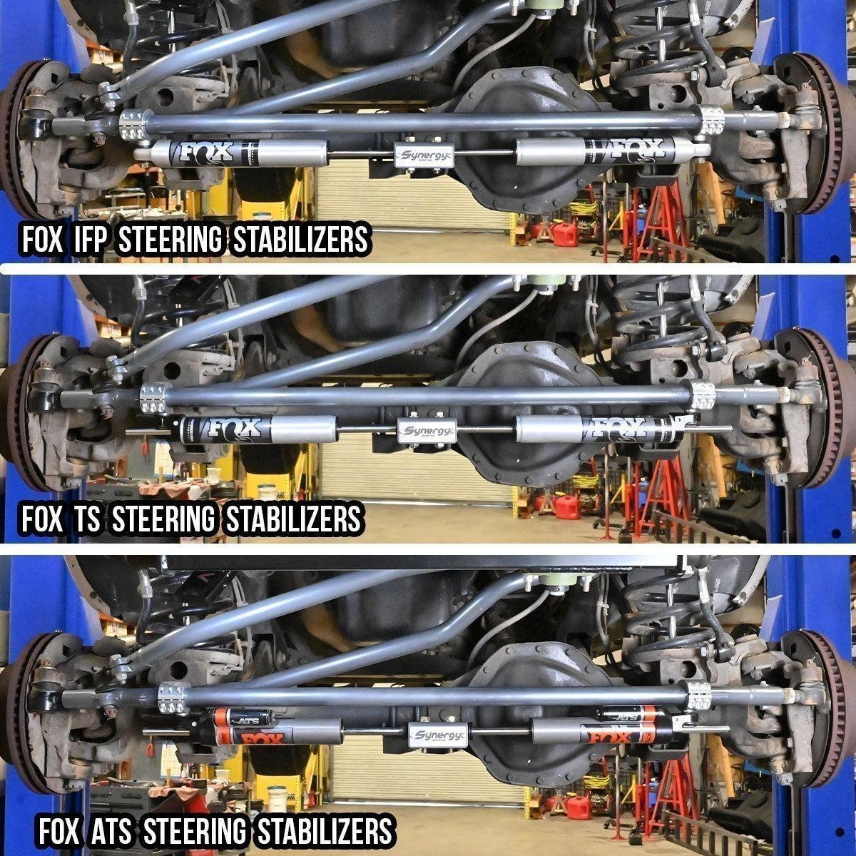 2003-2013 Cummins Dual Steering Stabilizer Bracket (8510-01)-Steering Stabilizer-Synergy MFG-Dirty Diesel Customs