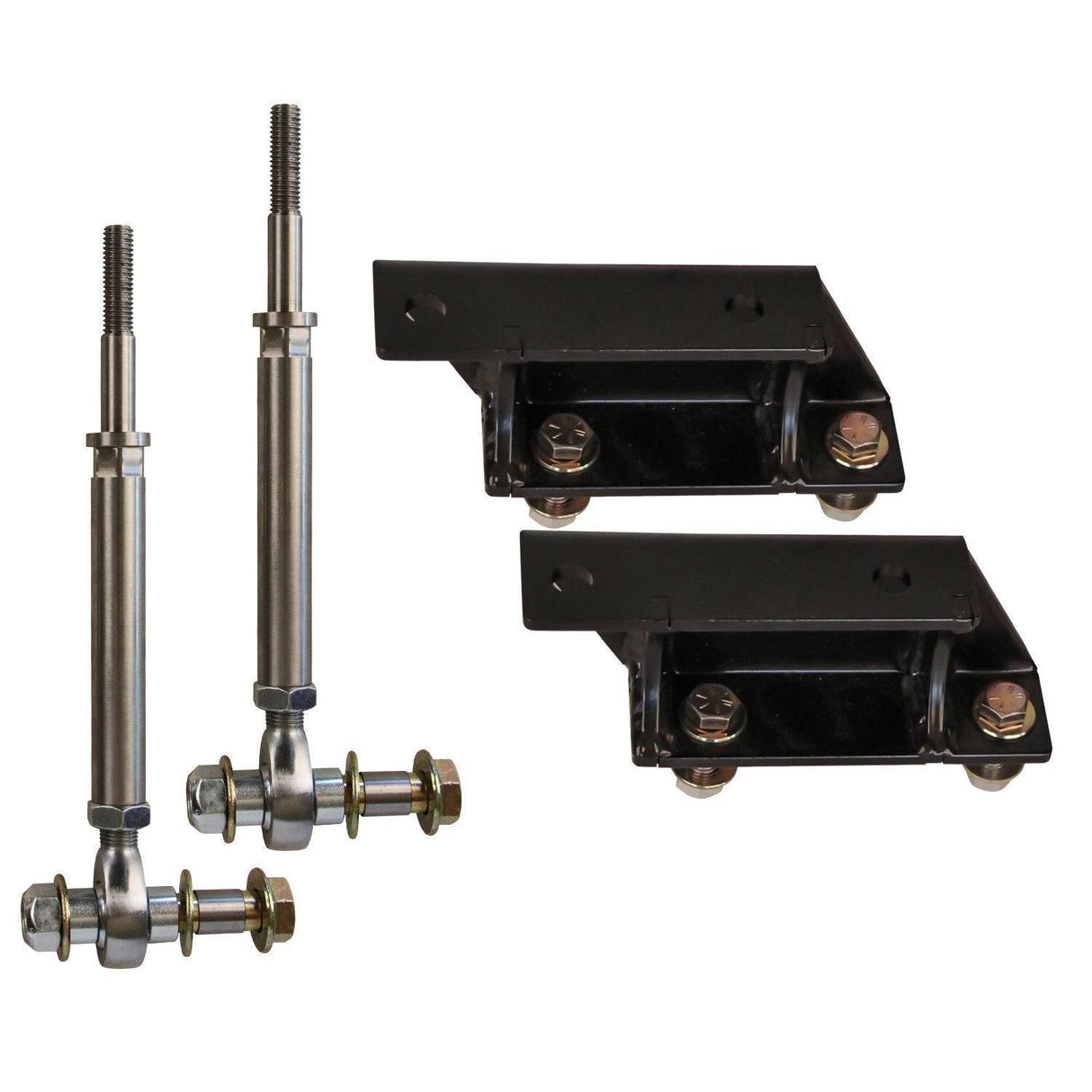 2003-2013 Cummins OEM Sway Bar Drop Bracket w/ Extended 12MM End Links (CS-DEL6-10-12)-Sway Bar Drops-Carli Suspension-Dirty Diesel Customs