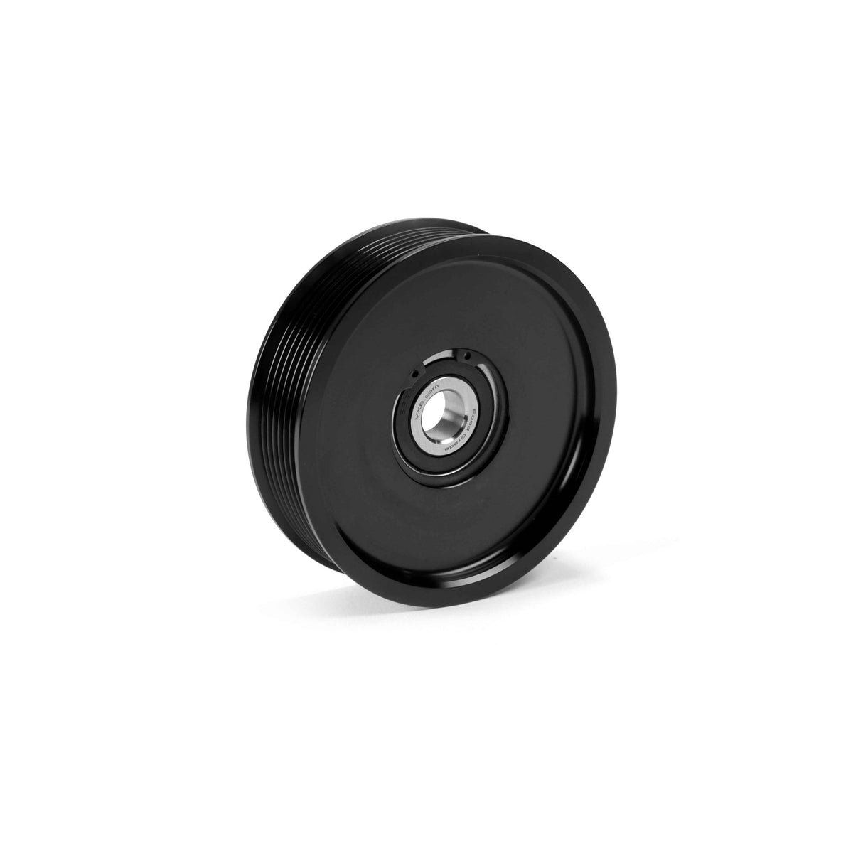 2003-2018 Cummins Black Contrast Cut Upper Fan Pulley Idler (FPE-34657-BLK-SPK)-Pulley Idler-Fleece Performance-Dirty Diesel Customs