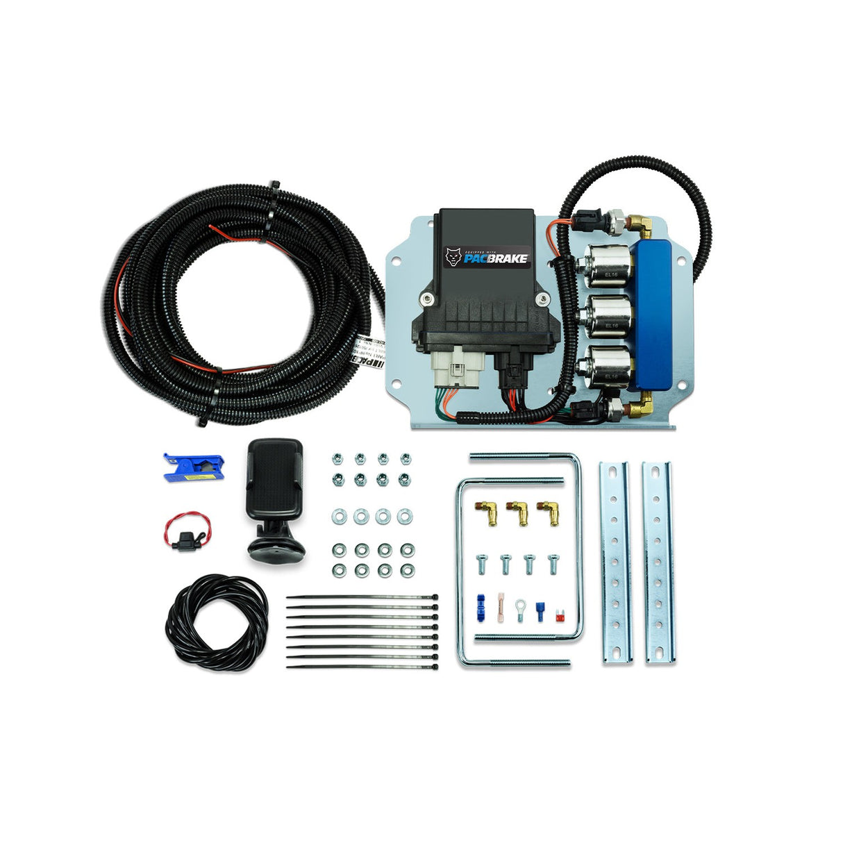 2003-2020 Cummins Ultimate Combo Air Springs + Wireless Controls + 1/2 Gal. Air Tank Kit (HP10002-R-CB1)-Air Bags-PACBRAKE-Dirty Diesel Customs