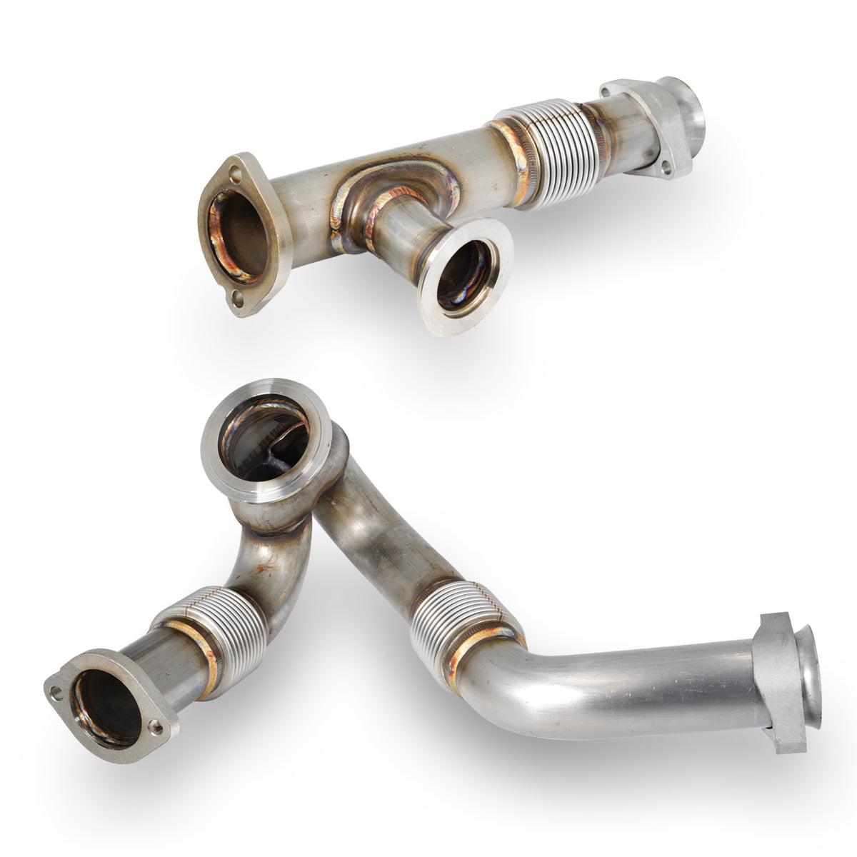 2003.5-2004 Powerstroke OEM Up-Pipes W/ EGR Cooler (316119503)-Up-Pipes-PPE-Dirty Diesel Customs