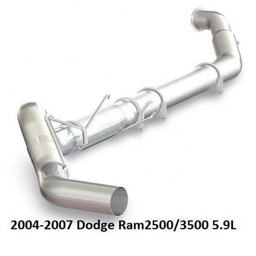 2004-2007 Cummins 5" P Series Turbo-back Race Exhaust System w/ Muffler (S61160P)-Turbo Back Exhaust System-P1 Performance Products-Dirty Diesel Customs