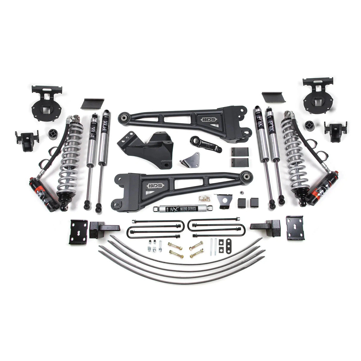 2005-2007 Powerstroke 6" Radius Arm Lift Kit w/ Fox 2.5 Elite Shocks (BDS1947FPE)-Lift Kit-BDS-Dirty Diesel Customs