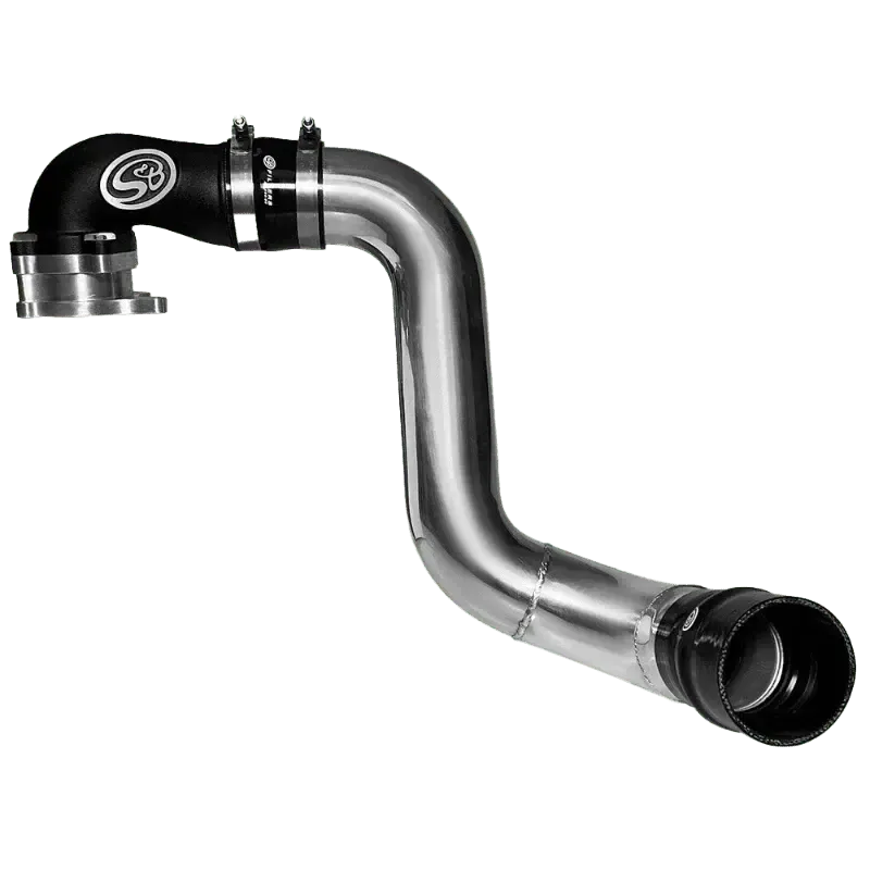 2005-2007 Powerstroke S&B Intake Elbow W/ Cold Side Intercooler Piping & Boots (76-1010B)-Intake Elbows-S&B Filters-Dirty Diesel Customs