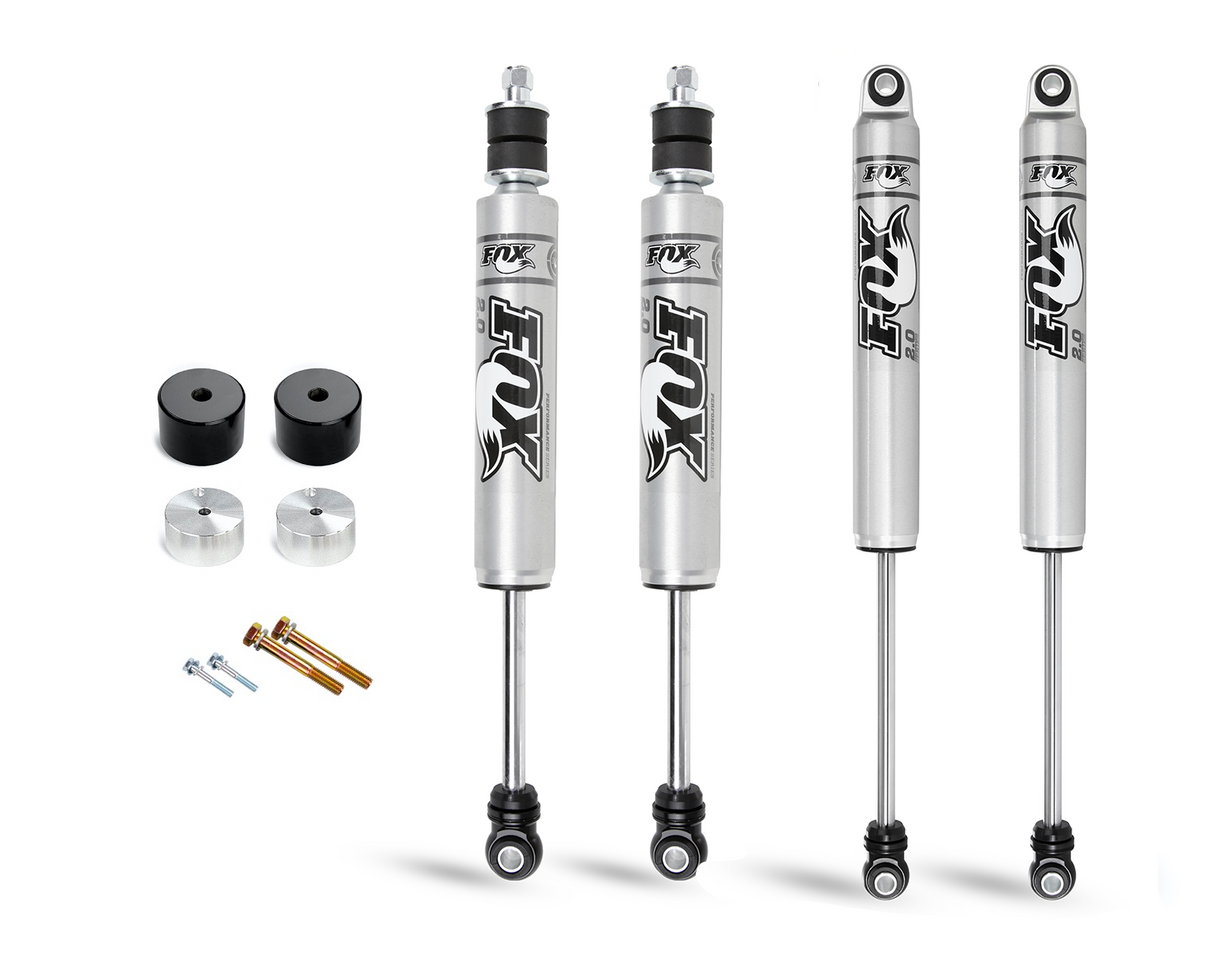 2005-2016 Powerstroke 2" Front Leveling Kit W/ Fox 2.0 Performance Series IFP Shocks (220-P1143)-Leveling Kit-Cognito Motorsports-Dirty Diesel Customs
