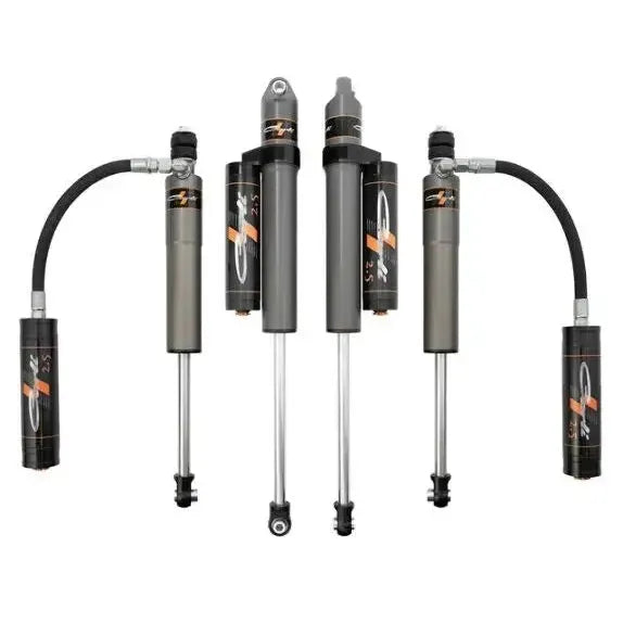 2005-2024 Powerstroke Carli Pathfinder 2.5 Level Height Remote Shocks & Reservoir Mounts (CS-FLVLSPKG-CS25RR-A)-Shocks-Carli Suspension-Dirty Diesel Customs