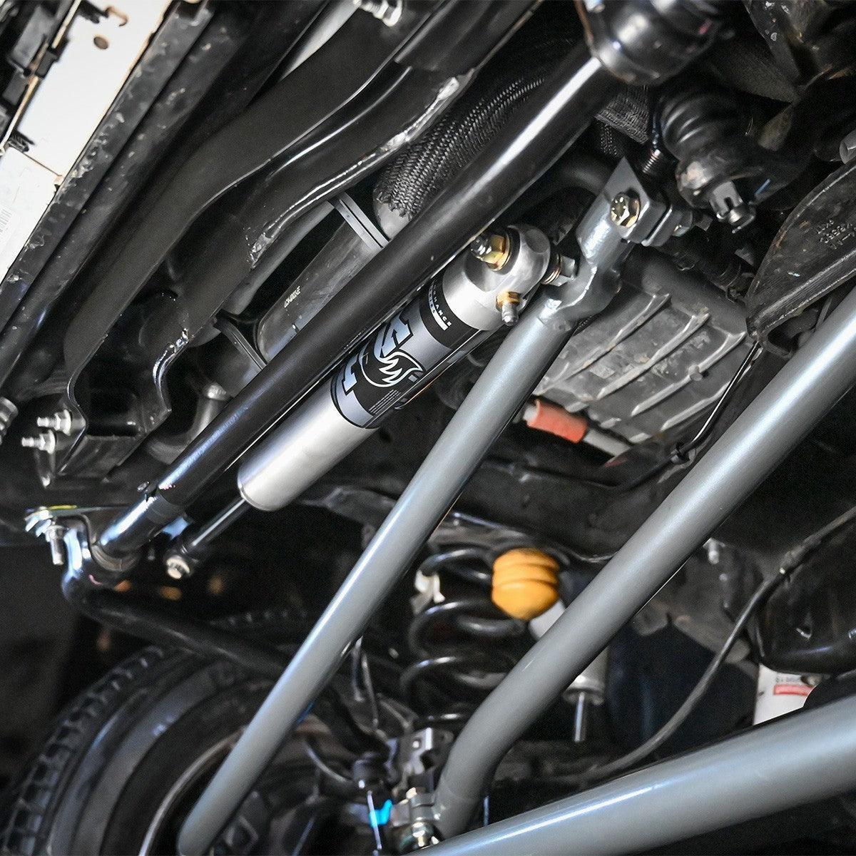 2005+ Powerstroke Frame Side Stabilizer Relocation kit (7614-01)-Steering Stabilizer Brackets-Synergy MFG-Dirty Diesel Customs