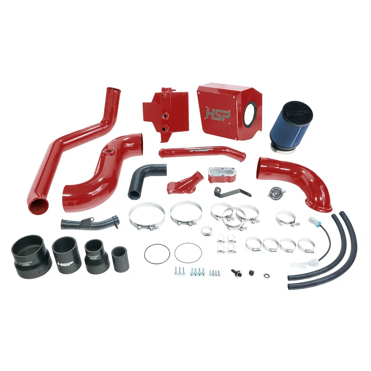 2006-2007 Duramax Deluxe No Bridge / Cold Side Bundle Kit (HSP-D-394-HSP)-Intake Kit-HSP Diesel-Dirty Diesel Customs