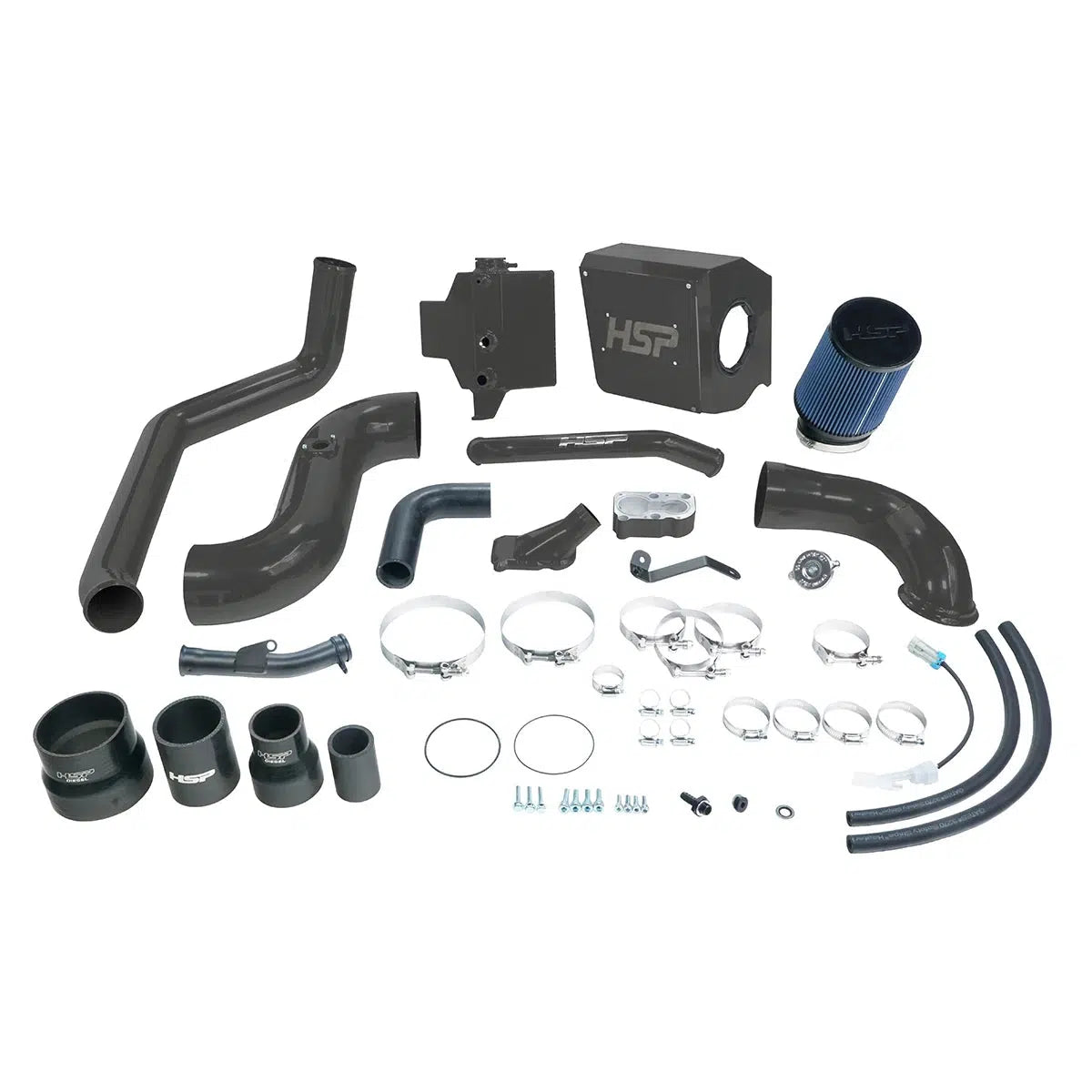 2006-2007 Duramax Deluxe No Bridge / Cold Side Bundle Kit (HSP-D-394-HSP)-Intake Kit-HSP Diesel-Dirty Diesel Customs