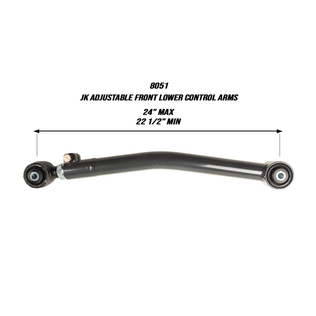 2007-2017 Jeep Adjustable Front Lower Control Arms (8051)-Lower Control Arms-Synergy MFG-Dirty Diesel Customs