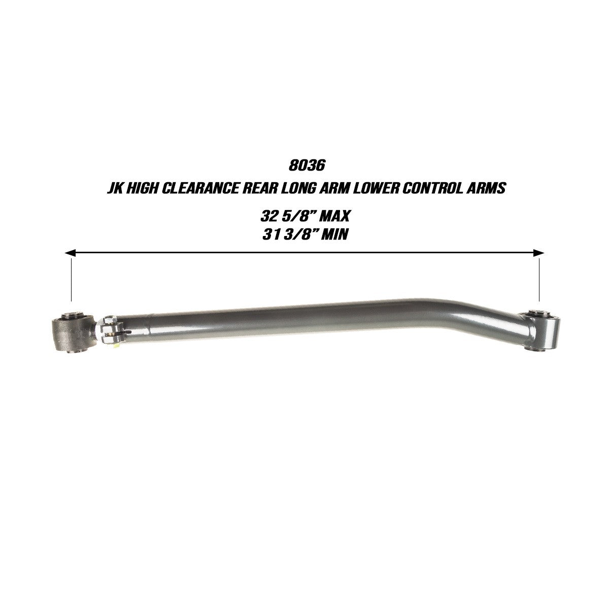 2007-2017 Jeep High Clearance Rear Long Arm Lower Control Arms (8036)-Lower Control Arms-Synergy MFG-Dirty Diesel Customs