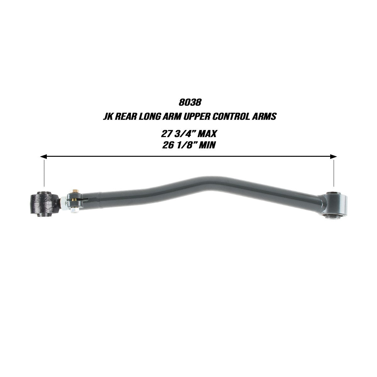2007-2017 Jeep Rear Long Arm Upper Control Arms (8038)-Upper Control Arms-Synergy MFG-Dirty Diesel Customs