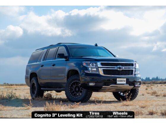 2007-2018 GM 1500 3" Elite Leveling Kit Front Coilover & Rear Remote Shock (210-P1012)-Leveling Kit-Cognito Motorsports-Dirty Diesel Customs
