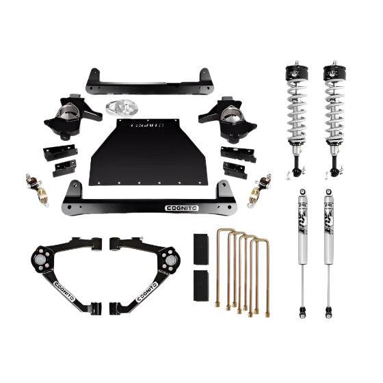 2007-2019 GM 1500 4" Performance Lift Kit W/ Fox 2.0 Performance Series IFP Shocks & Coilovers (210-P0958)-Lift Kit-Cognito Motorsports-Dirty Diesel Customs