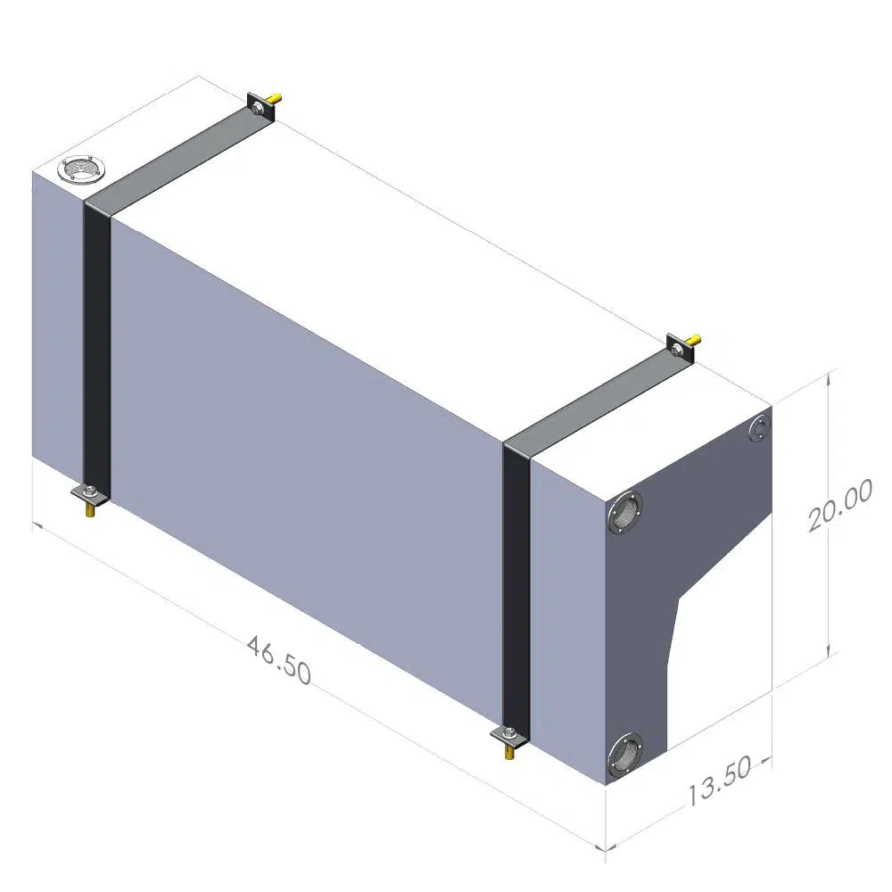 2007-2024 Transit/Sprinter 35 Gallon Wheel Well Water Tank (Drivers Side) (10-3006)-Water Tank-S&B Tanks-Dirty Diesel Customs