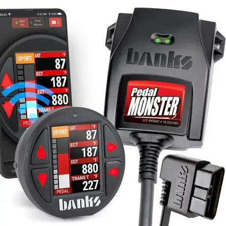 2007-2025 Cummins/Duramax/Powerstroke/Ecodiesel PedalMonster w/ iDash DataPro (64313-P)-Throttle Sensitivity Booster-Banks Power-Dirty Diesel Customs