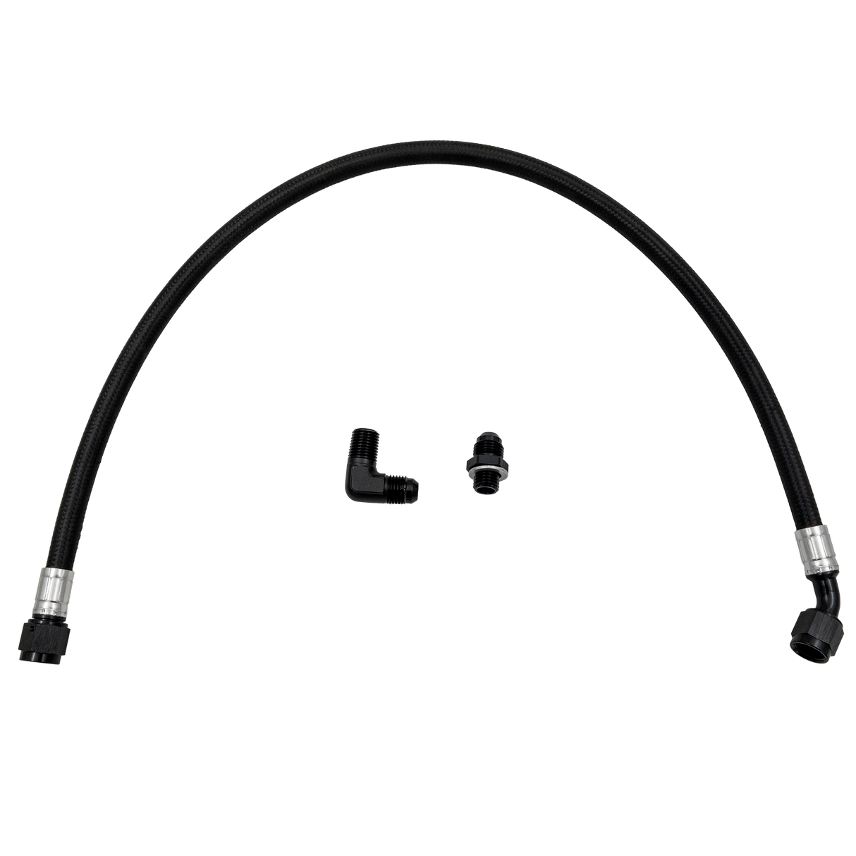 2007.5-2018 Cummins Turbo Oil Feed Line Kit - Oil Feed Lines - Dirty Diesel Customs