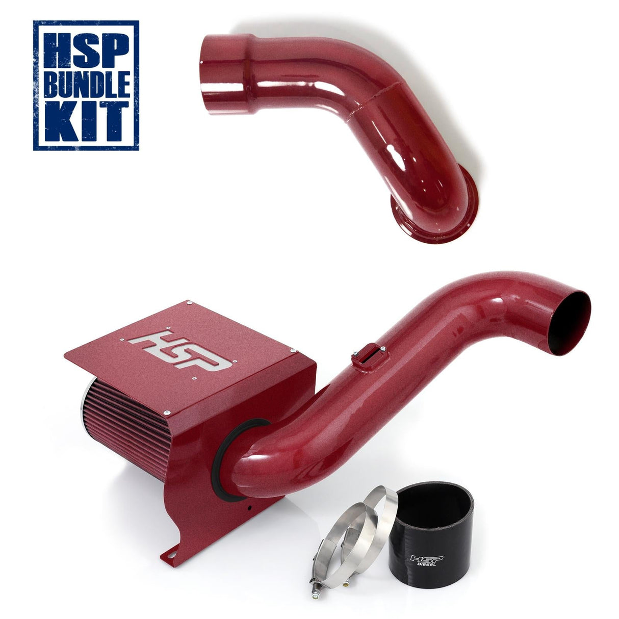 2007.5-2010 Duramax Cold Air Intake Bundle (481-HSP)-Intake Kit-HSP Diesel-Dirty Diesel Customs