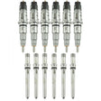 2007.5-2012 Cummins Reman Stock Injector Pack w/ Connecting Tubes (21D303)-Stock Injectors-Industrial Injection-Dirty Diesel Customs