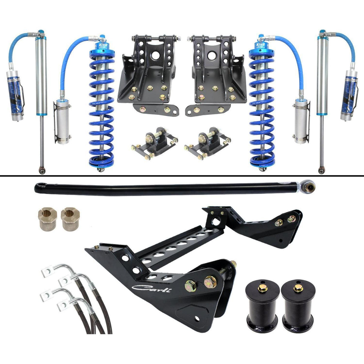 2008-2010 Powerstroke 2.5 King Coilover 4.5" Lift Kit (CS-F45-CO25-08)-Lift Kit-Carli Suspension-Dirty Diesel Customs
