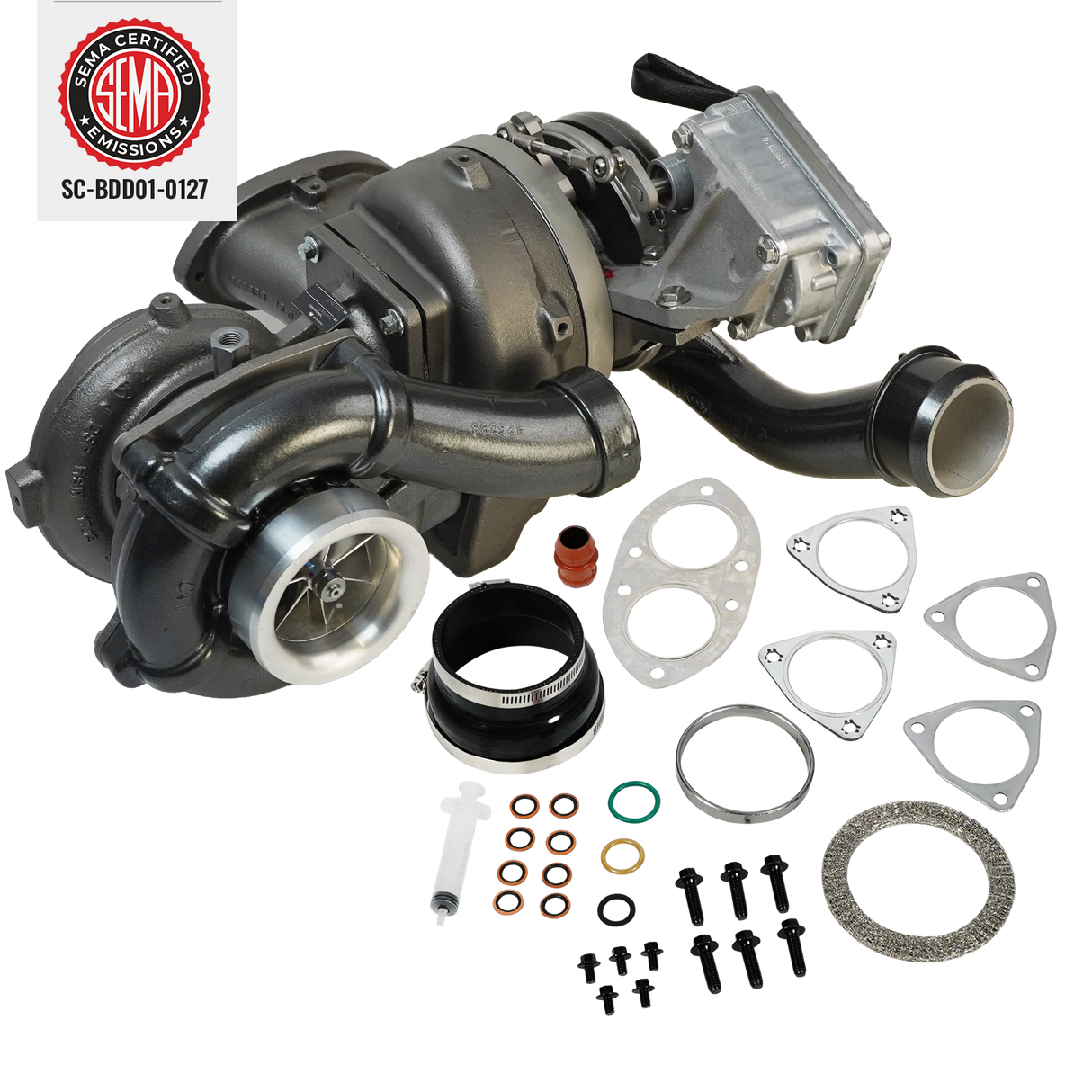 2008-2010 Powerstroke Screamer V2S Twin Turbocharger Kit (1047083)-Stock Turbocharger-BD Diesel-Dirty Diesel Customs