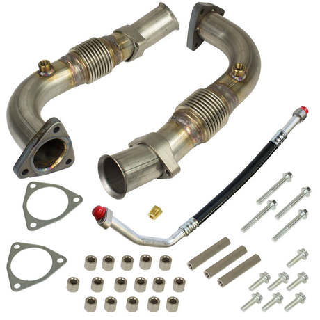 2008-2010 Powerstroke Up-Pipe Kit (1043908-garge-sale)-Up-Pipes-BD Diesel-Dirty Diesel Customs